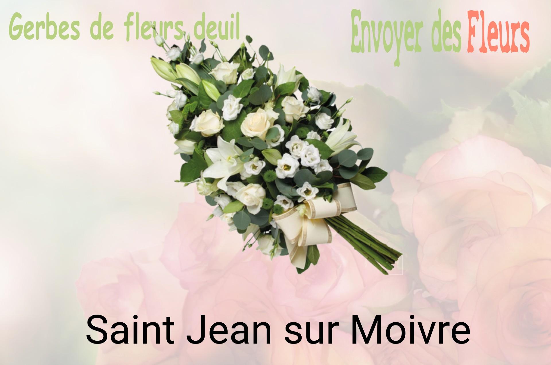 Gerbe de fleurs de deuil livrée à Saint-Jean-sur-Moivre